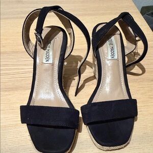 Steve Madden Black Espadrille Sandals